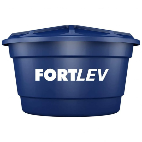 Caixa d'Água Polietileno com Tampa Azul 2000L Fortlev