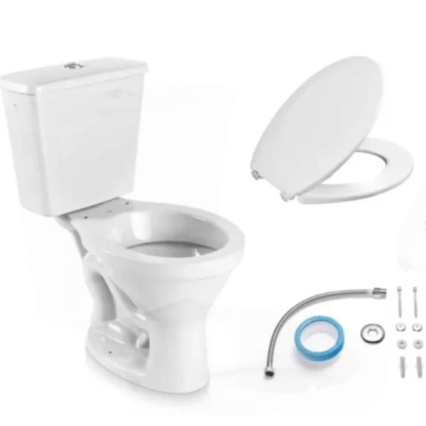 Kit Vaso Sanitário com Caixa Acoplada 3/6L Vita Fiori